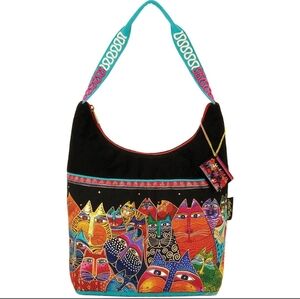 Laurel Burch Fantasticats Medium Scoop Tote Bag 5233 Multi By Sun N' Sand NWT